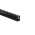 HellermannTyton 181-15203 Slotted Wall Wiring Duct, 1.5" X 2", Non-Adhesive, PVC, Black, 120ft/Carton