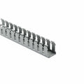 HellermannTyton 181-15210 Slotted Wall Wiring Duct, 1.5" X 2", Adhesive, PVC, Gray, 30ft/Box