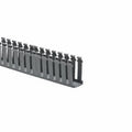 HellermannTyton 181-15302 Slotted Wall Wiring Duct, 1.5" X 3", Non-Adhesive, PVC, Gray, 30ft/Box