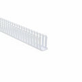 HellermannTyton 181-15306 Slotted Wall Wiring Duct, 1.5" X 3", Non-Adhesive, PVC, White, 120ft/Carton