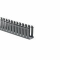 HellermannTyton 181-15307 Slotted Wall Wiring Duct, 1.5" X 3", Adhesive, PVC, Gray, 120ft/Carton