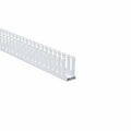 HellermannTyton 181-15308 Slotted Wall Wiring Duct, 1.5" X 3", Adhesive, PVC, White, 120ft /Carton