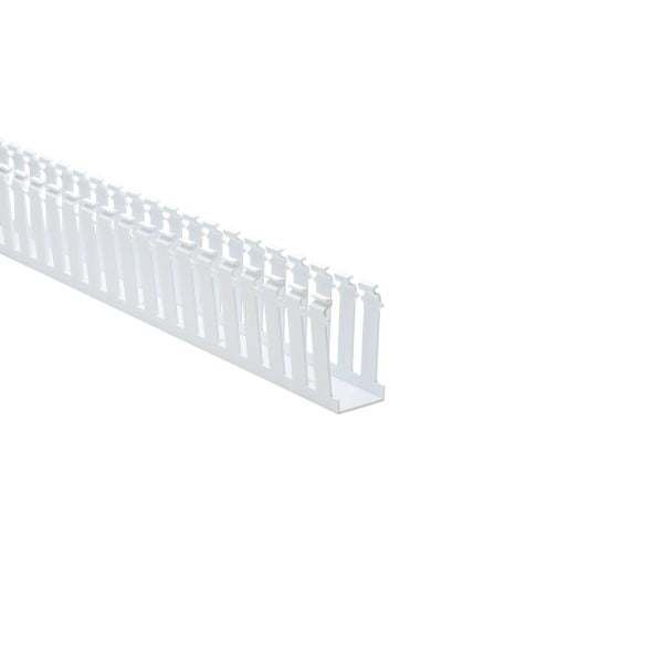 HellermannTyton 181-15308 Slotted Wall Wiring Duct, 1.5" X 3", Adhesive, PVC, White, 120ft /Carton
