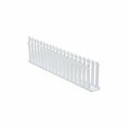HellermannTyton 181-15406 Slotted Wall Wiring Duct, 1.5" X 4", Non-Adhesive, PVC, White, 120ft/Carton