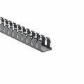 HellermannTyton 181-15507 Slotted Wall Wiring Duct, 1.5" X 1.5", Non-Adhesive, PVC, Gray, 30ft/Box