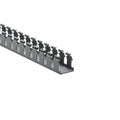 HellermannTyton 181-15509 Slotted Wall Wiring Duct, 1.5" X 1.5", Non-Adhesive, PVC, Gray, 120ft/Carton