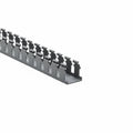 HellermannTyton 181-15512 Slotted Wall Wiring Duct, 1.5" X 1.5", Adhesive, PVC, Gray, 30ft/Box