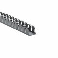 HellermannTyton 181-15513 Slotted Wall Wiring Duct, 1.5" X 1.5", Adhesive, PVC, Gray, 120ft/Carton