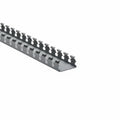 HellermannTyton 181-21005 Slotted Wall Wiring Duct, 2" X 1", Non-Adhesive, PVC, Gray, 120ft/Carton