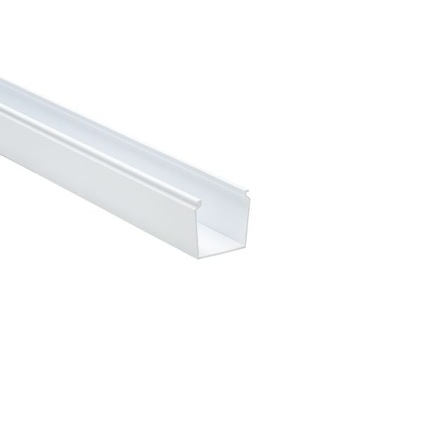 HellermannTyton 181-22011 Solid Wall Wiring Duct, 2" X 2", Non-Adhesive, PVC, White, 30ft/Box