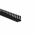 HellermannTyton 181-22020 Slotted Wall Wiring Duct, 2" X 2", Non-Adhesive, PVC, Black, 120ft/Carton