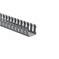 HellermannTyton 181-22022 Slotted Wall Wiring Duct, 2" X 2", Non-Adhesive, PVC, Gray, 30ft/Box