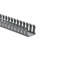 HellermannTyton 181-22024 Slotted Wall Wiring Duct, 2" X 2", Non-Adhesive, PVC, Gray, 120ft/Carton