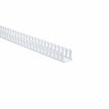 HellermannTyton 181-22027 Slotted Wall Wiring Duct, 2" X 2", Non-Adhesive, PVC, White, 30ft/Box