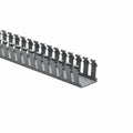 HellermannTyton 181-22032 Slotted Wall Wiring Duct, 2" X 2", Adhesive, PVC, Gray, 120ft /Carton