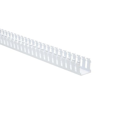 HellermannTyton 181-22034 Slotted Wall Wiring Duct, 2" X 2", Adhesive, PVC, White, 120ft/Carton