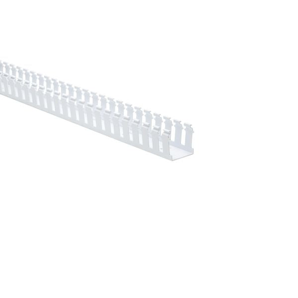 HellermannTyton 181-22034 Slotted Wall Wiring Duct, 2" X 2", Adhesive, PVC, White, 120ft/Carton