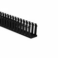 HellermannTyton 181-23003 Slotted Wall Wiring Duct, 2" X 3", Non-Adhesive, PVC, Black, 120ft/Carton