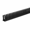 HellermannTyton 181-23013 Slotted Wall Wiring Duct, 2" X 3", Non-Adhesive, PVC, Black, 30ft/Box