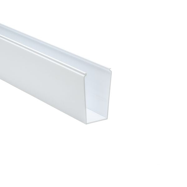 HellermannTyton 181-24001 Solid Wall Wiring Duct, 2" X 4", Non-Adhesive, PVC, White, 30ft/Box