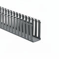 HellermannTyton 181-24008 Slotted Wall Wiring Duct, 2" X 4", Non-Adhesive, PVC, Gray, 120ft/Carton