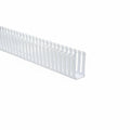 HellermannTyton 181-24010 Slotted Wall Wiring Duct, 2" X 4", Non-Adhesive, PVC, White, 30ft/Box