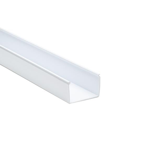 HellermannTyton 181-32003 Solid Wall Wiring Duct, 3" X 2", Non-Adhesive, PVC, White, 120ft/Carton