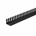 HellermannTyton 181-32004 Slotted Wall Wiring Duct, 3" X 2", Non-Adhesive, PVC, Black, 120ft/Carton