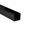 HellermannTyton 181-33000 Solid Wall Wiring Duct, 3" X 3", Non-Adhesive, PVC, Black, 120ft/Carton
