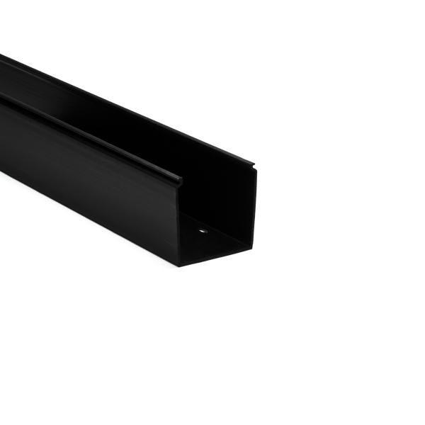 HellermannTyton 181-33000 Solid Wall Wiring Duct, 3" X 3", Non-Adhesive, PVC, Black, 120ft/Carton