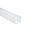 HellermannTyton 181-33006 Solid Wall Wiring Duct, 3" X 3", Non-Adhesive, PVC, White, 120ft/Carton