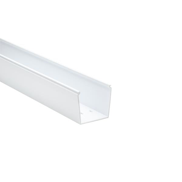 HellermannTyton 181-33006 Solid Wall Wiring Duct, 3" X 3", Non-Adhesive, PVC, White, 120ft/Carton
