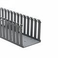 HellermannTyton 181-33014 Slotted Wall Wiring Duct, 3" X 3", Non-Adhesive, PVC, Gray, 30ft/Box