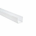 HellermannTyton 181-33017 Slotted Wall Wiring Duct, 3" X 3", Non-Adhesive, PVC, White, 30ft/Box
