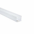 HellermannTyton 181-33018 Slotted Wall Wiring Duct, 3" X 3", Non-Adhesive, PVC, White, 120ft/Carton