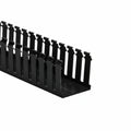 HellermannTyton 181-33019 Slotted Wall Wiring Duct, 3" X 3", Adhesive, PVC, Black, 30ft/Box