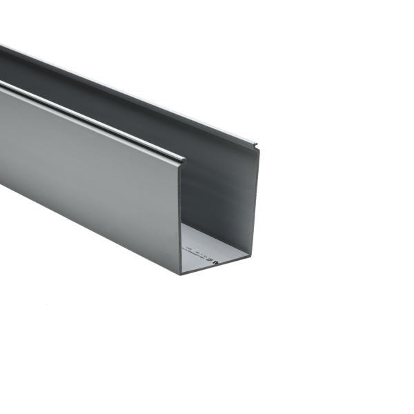 HellermannTyton 181-34000 Solid Wall Wiring Duct, 3" X 4", Non-Adhesive, PVC, Gray, 120ft/Carton