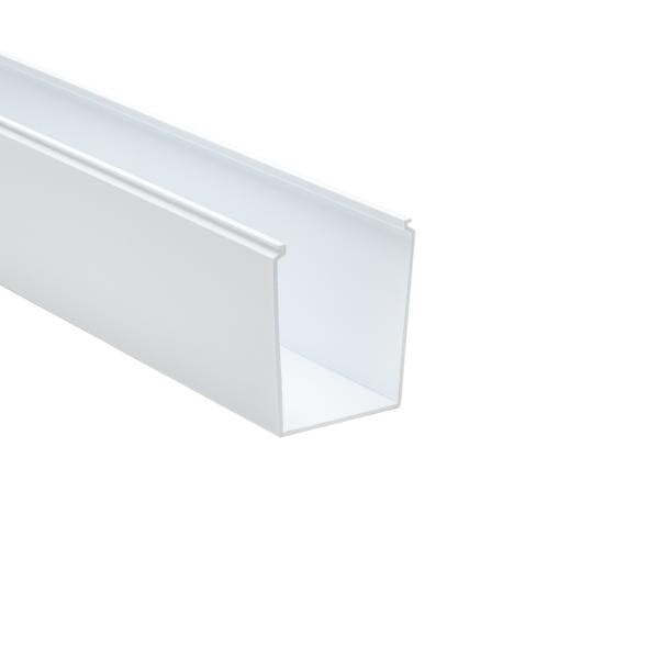 HellermannTyton 181-34001 Solid Wall Wiring Duct, 3" X 4", Non-Adhesive, PVC, White, 120ft/Carton