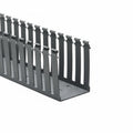 HellermannTyton 181-34003 Slotted Wall Wiring Duct, 3" X 4", Non-Adhesive, PVC, Gray, 30ft/Box