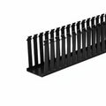 HellermannTyton 181-35002 Slotted Wall Wiring Duct, 3" X 5", Non-Adhesive, PVC, Black, 120ft/Carton