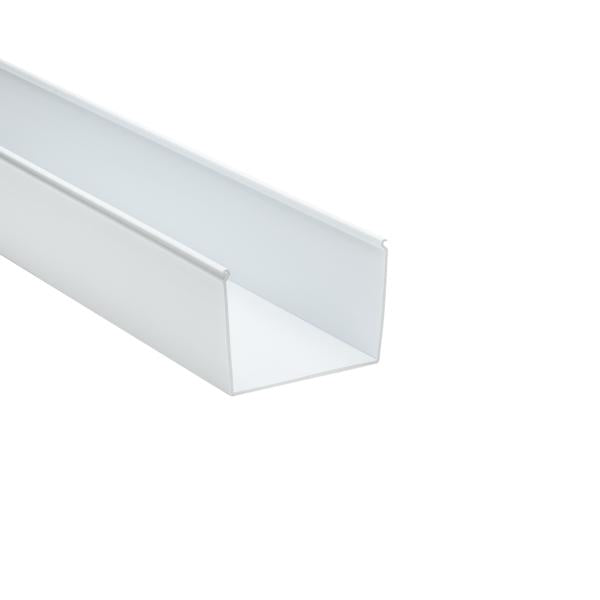 HellermannTyton 181-43002 Solid Wall Wiring Duct, 4" X 3", Non-Adhesive, PVC, White, 120ft/Carton