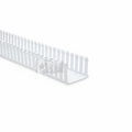 HellermannTyton 181-43006 Slotted Wall Wiring Duct, 4" X 3", Non-Adhesive, PVC, White, 120ft/Carton