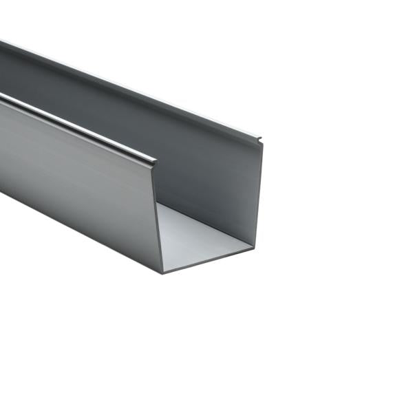 HellermannTyton 181-44009 Solid Wall Wiring Duct, 4" X 4", Non-Adhesive, PVC, Gray, 120ft /Carton