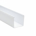 HellermannTyton 181-44015 Solid Wall Wiring Duct, 4" X 4", Non-Adhesive, PVC, White, 120ft/Carton