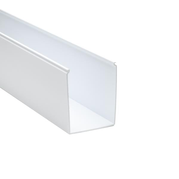 HellermannTyton 181-45001 Solid Wall Wiring Duct, 4" X 5", Non-Adhesive, PVC, White, 60ft/Carton