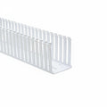 HellermannTyton 181-45011 Slotted Wall Wiring Duct, 4" X 5", Non-Adhesive, PVC, White, 60ft/Carton