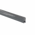 HellermannTyton 184-12002 High-Density Slotted-Wall Wiring Duct, 1" x 2", Adhesive, PVC, Gray, 120 ft/carton