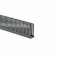 HellermannTyton 184-13001 High Density Slotted Wall Wiring Duct, 1" X 3", Adhesive, PVC, Gray, 30ft/Box