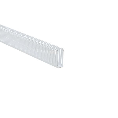 HellermannTyton 184-13007 High Density Slotted Wall Wiring Duct, 1" X 3", Non-Adhesive, PVC, White, 120ft/Carton