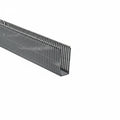 HellermannTyton 184-15401 High Density Slotted Wall Wiring Duct, 1.5" X 4", Non-Adhesive, PVC, Gray, 120ft/Carton